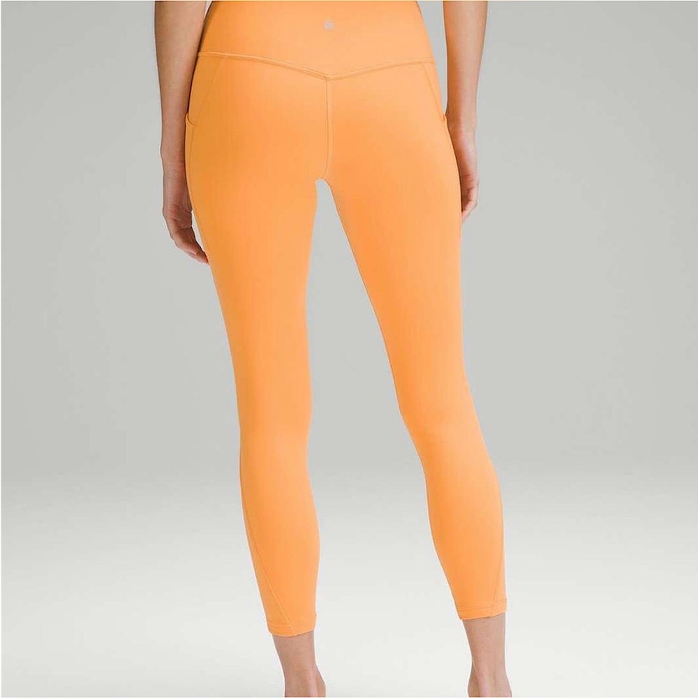 Lululemon Align Orange High-Rise Pant with Pockets 25" Legging